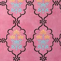 индийский орнамент с цветами лотоса