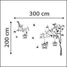 ветки дерева с клетками для птиц