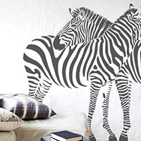 zebra animals stencil
